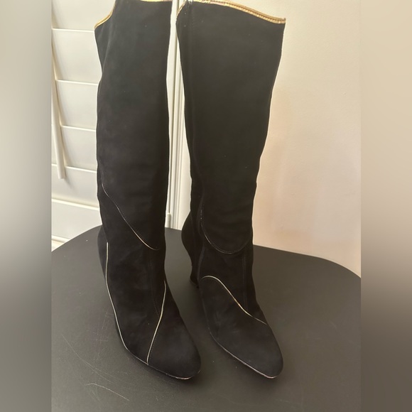 Corsica Como Women’s Black Suede wedge boot. Size 9 1/2 M - Picture 3 of 10